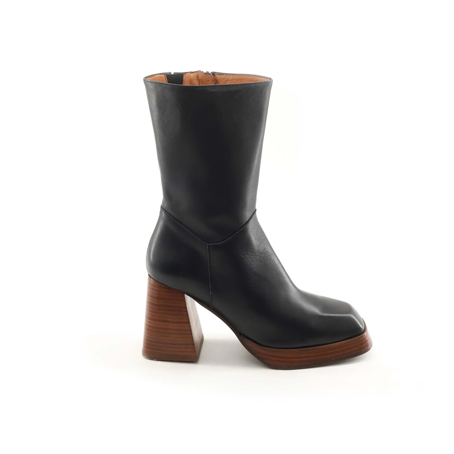 Club Style Stivaletto Con Tacco Nero